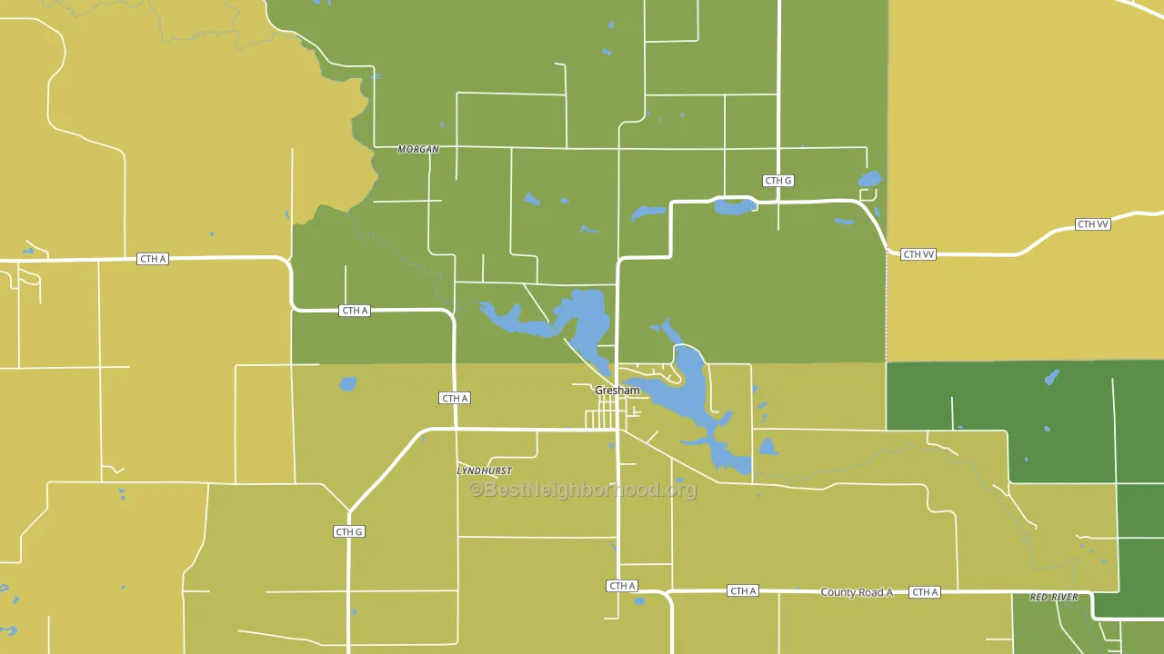 54128, WI block-group voter-turnout map