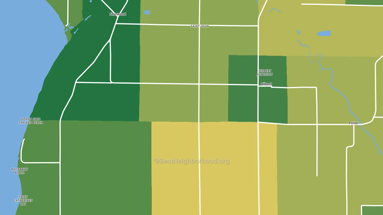 54129, WI block-group voter-turnout map