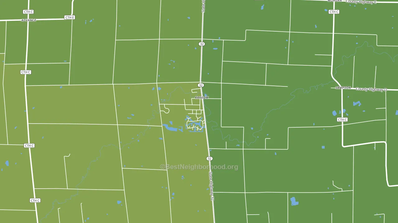 54137, WI block-group voter-turnout map