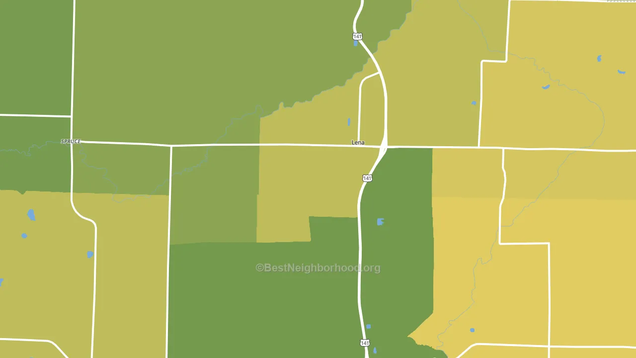 54139, WI block-group voter-turnout map