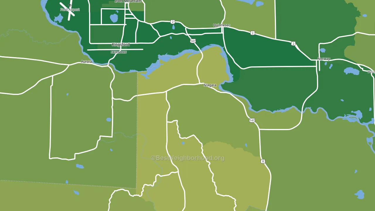 54151, WI block-group voter-turnout map