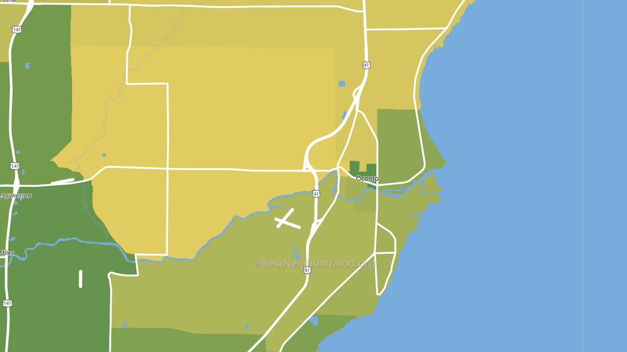 54153, WI block-group voter-turnout map