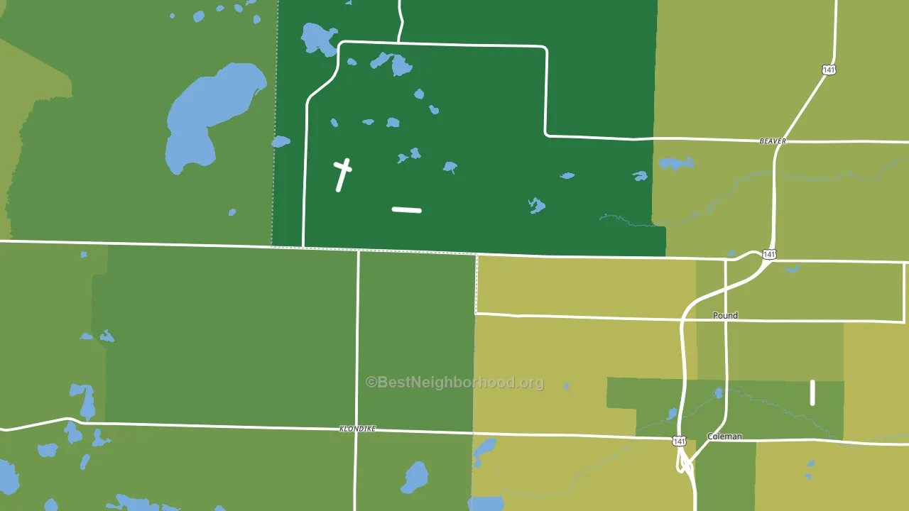 54161, WI block-group voter-turnout map