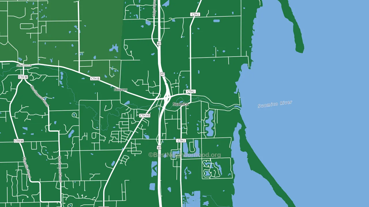54173, WI block-group voter-turnout map