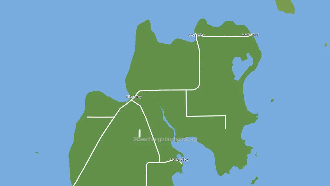 54210, WI block-group voter-turnout map