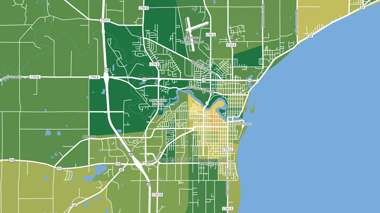 54220, WI block-group voter-turnout map