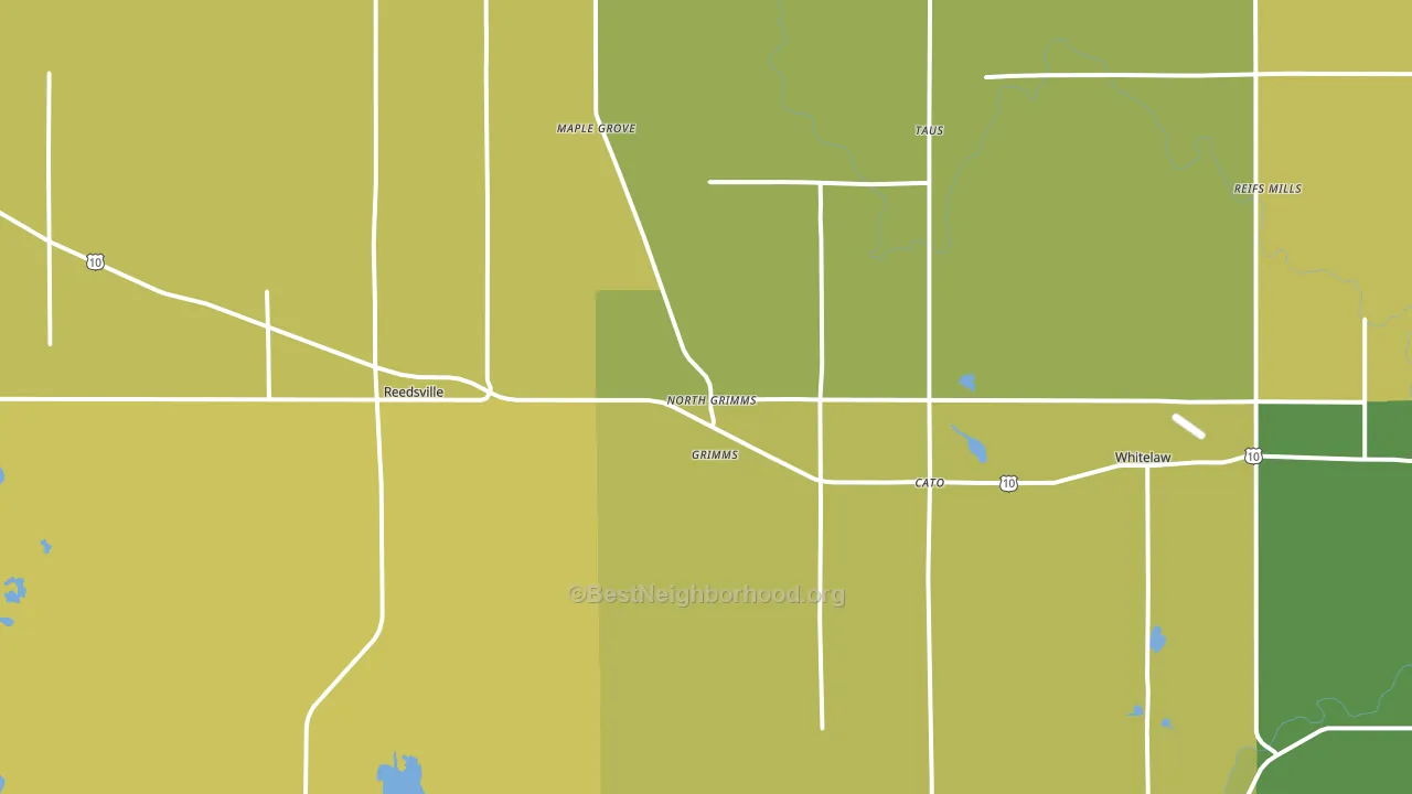 54230, WI block-group voter-turnout map