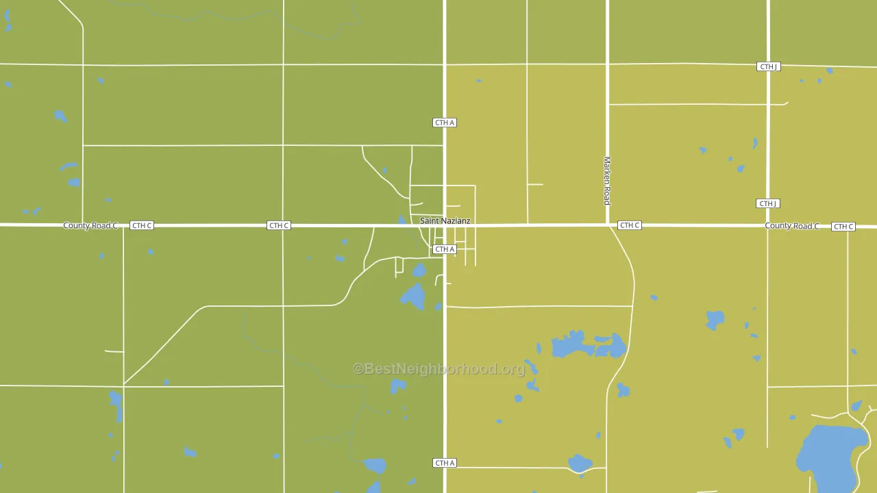 54232, WI block-group voter-turnout map