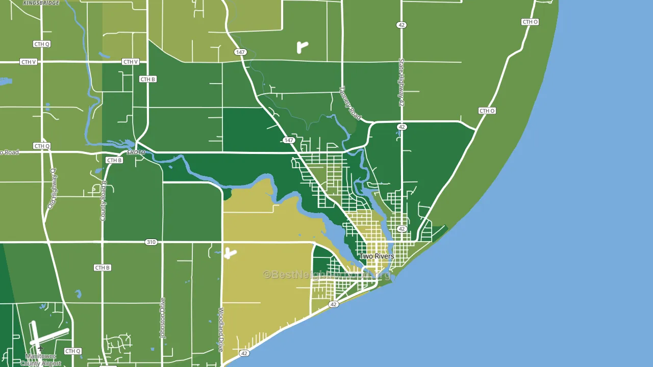 54241, WI block-group voter-turnout map
