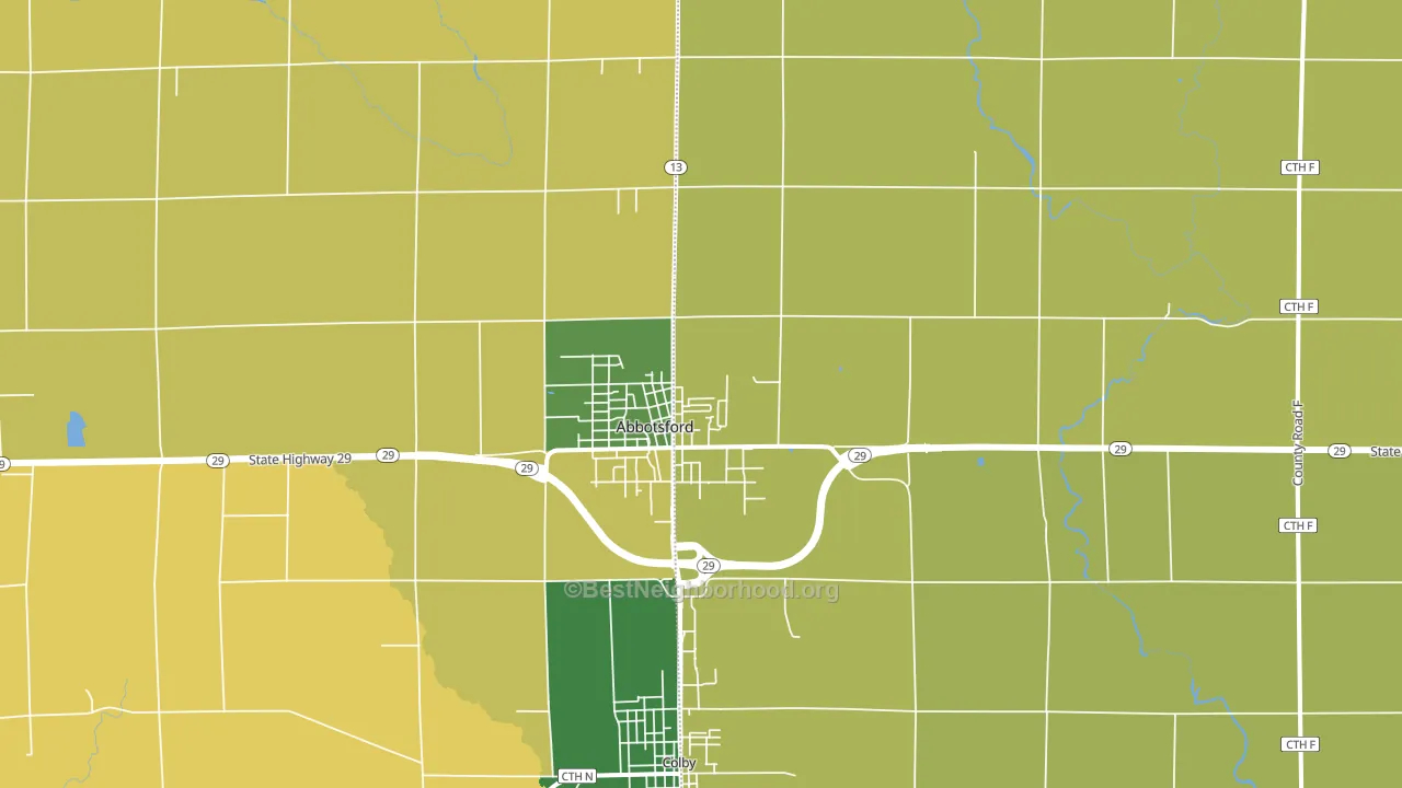 54405, WI block-group voter-turnout map