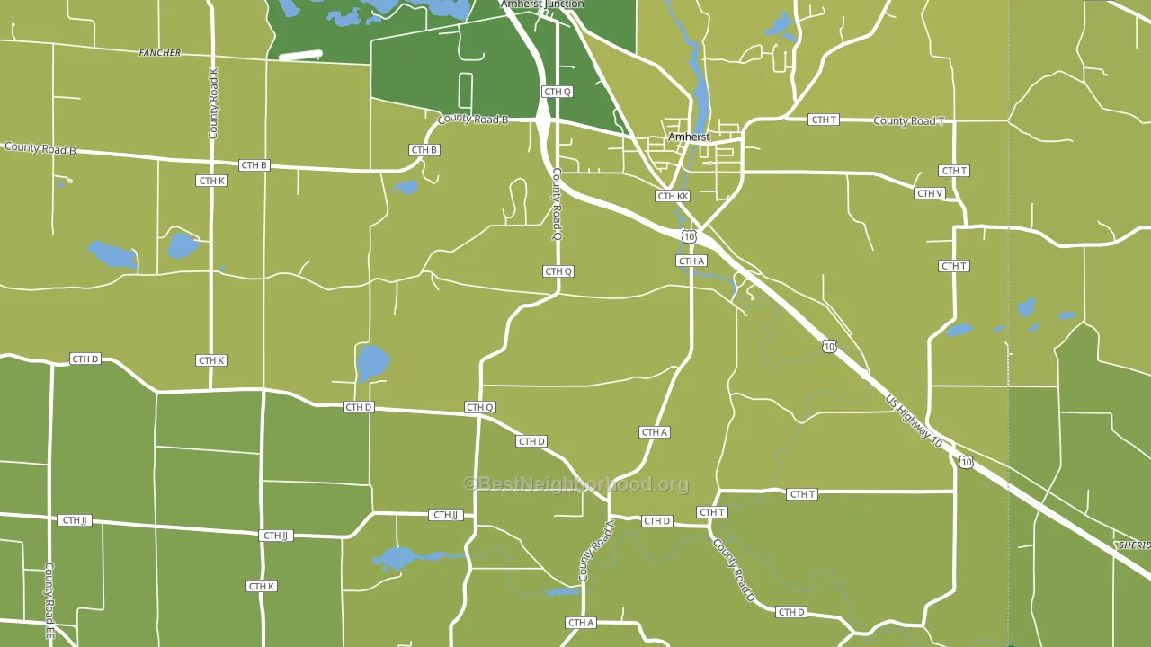 54406, WI block-group voter-turnout map