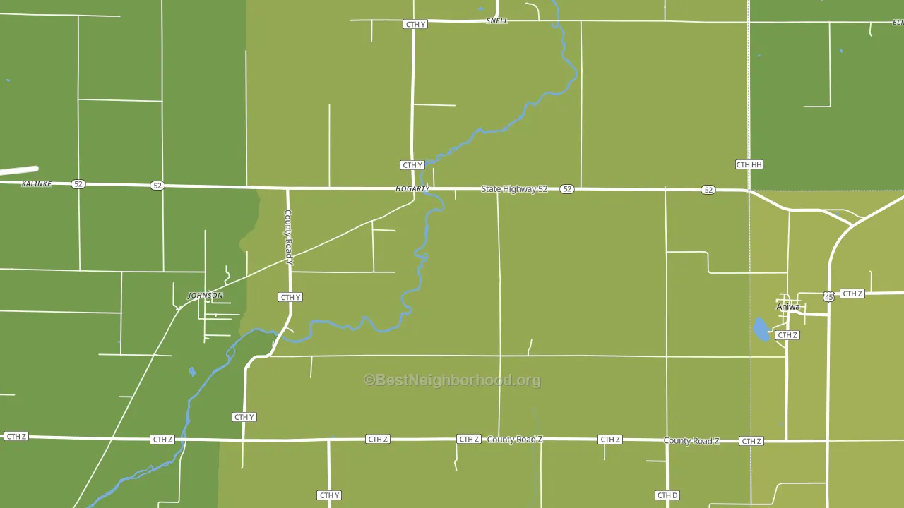 54408, WI block-group voter-turnout map