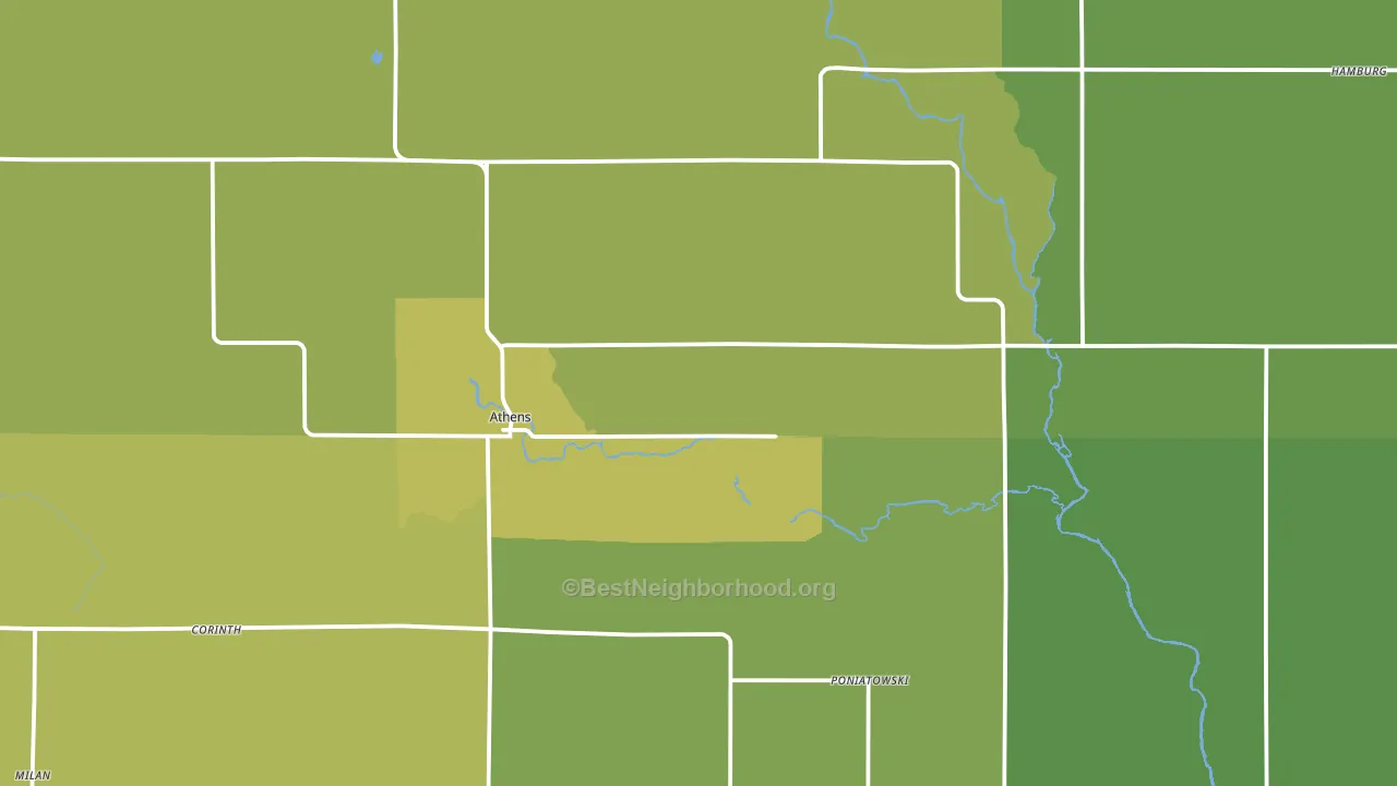 54411, WI block-group voter-turnout map