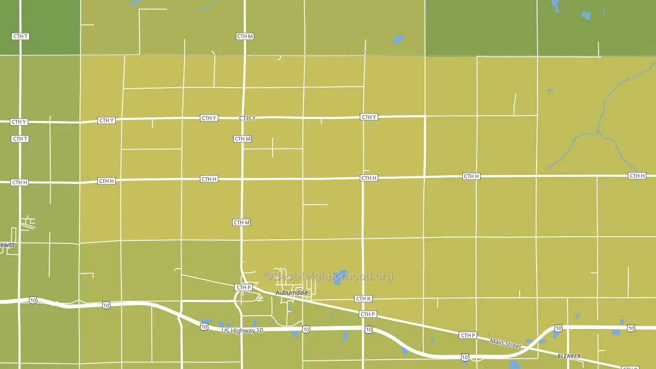 54412, WI block-group voter-turnout map