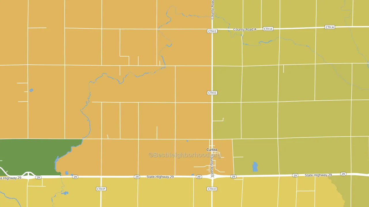 54422, WI block-group voter-turnout map
