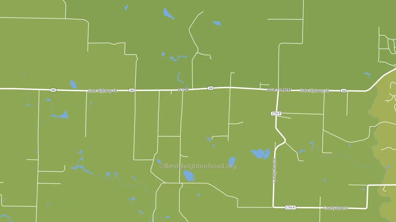 54430, WI block-group voter-turnout map