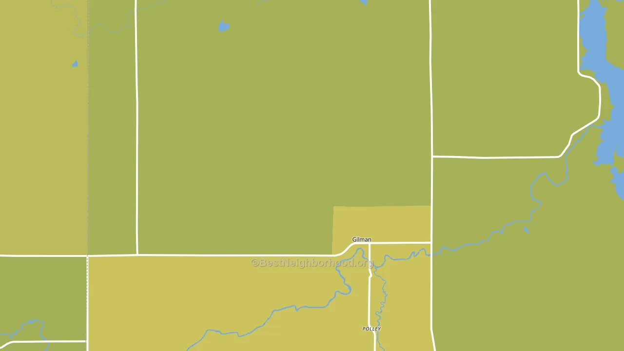 54433, WI block-group voter-turnout map