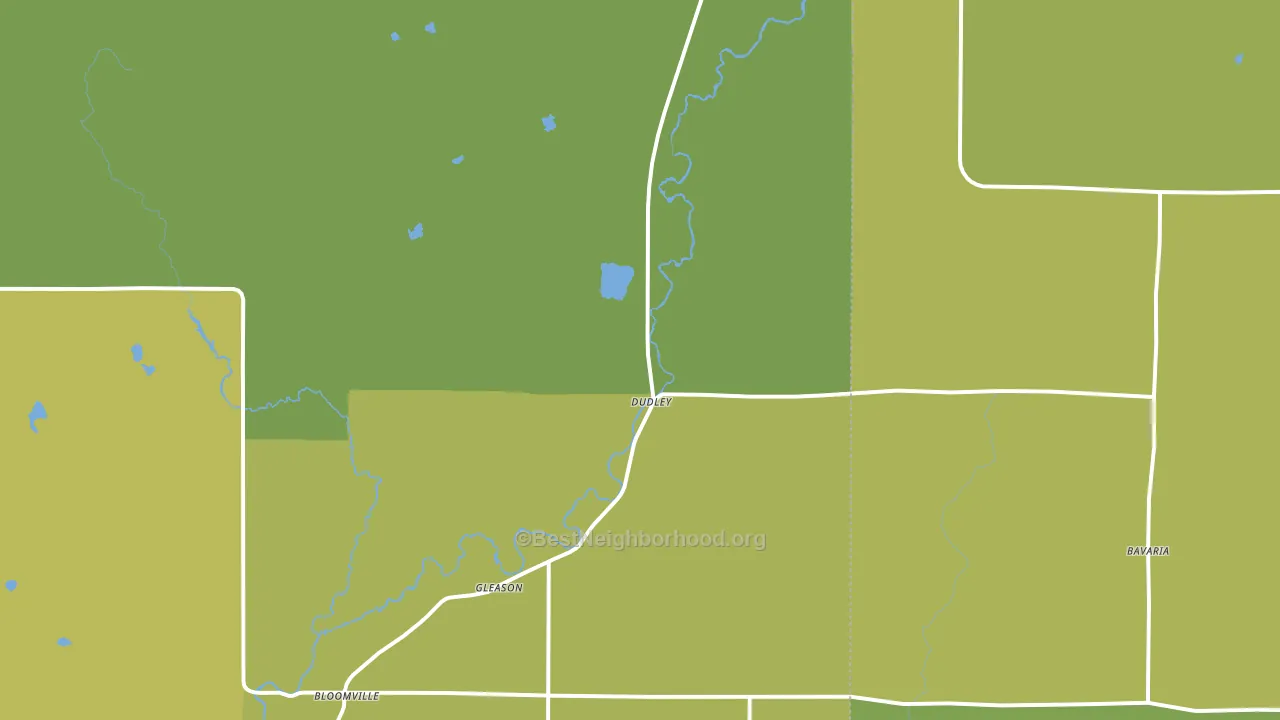54435, WI block-group voter-turnout map