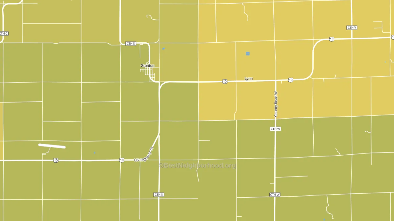 54436, WI block-group voter-turnout map