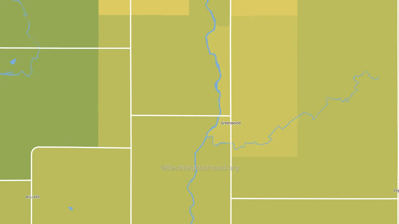 54437, WI block-group voter-turnout map