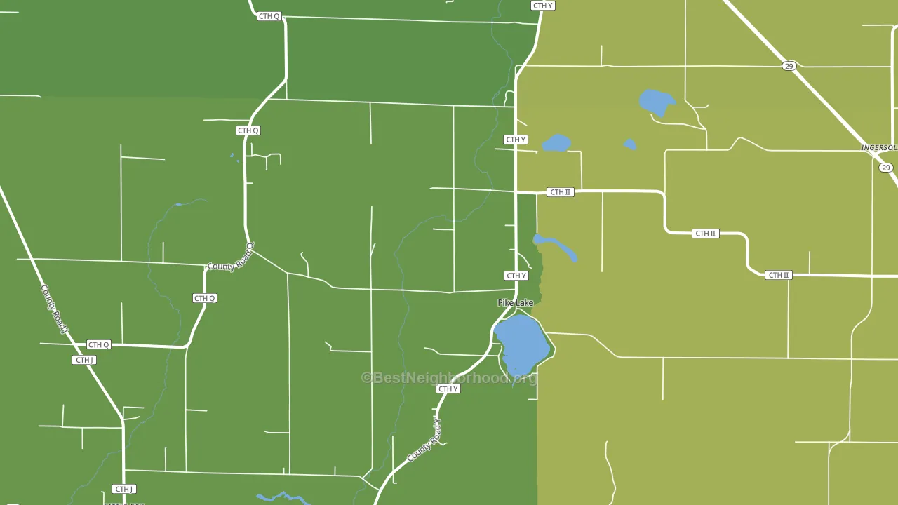 54440, WI block-group voter-turnout map