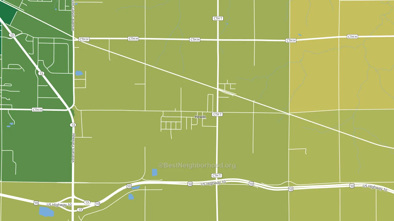 54441, WI block-group voter-turnout map