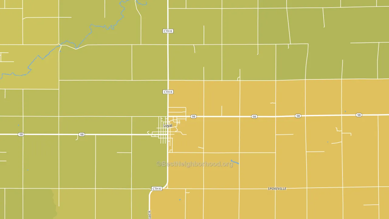 54446, WI block-group voter-turnout map