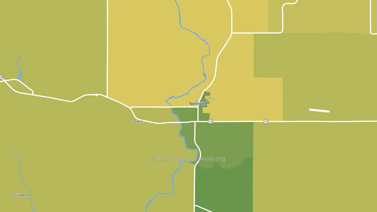 54456, WI block-group voter-turnout map