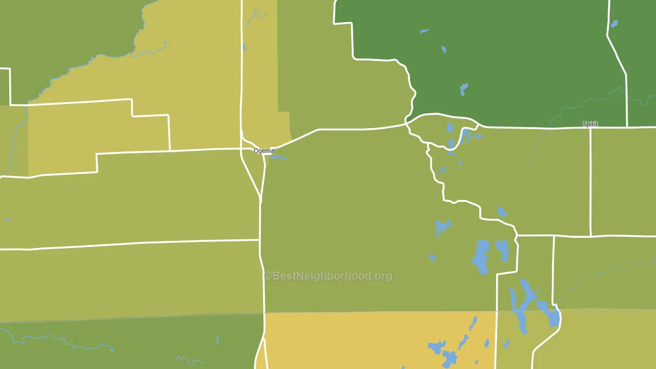 54459, WI block-group voter-turnout map