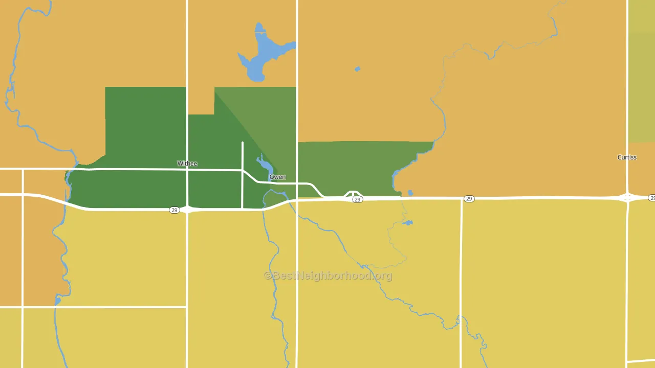 54460, WI block-group voter-turnout map