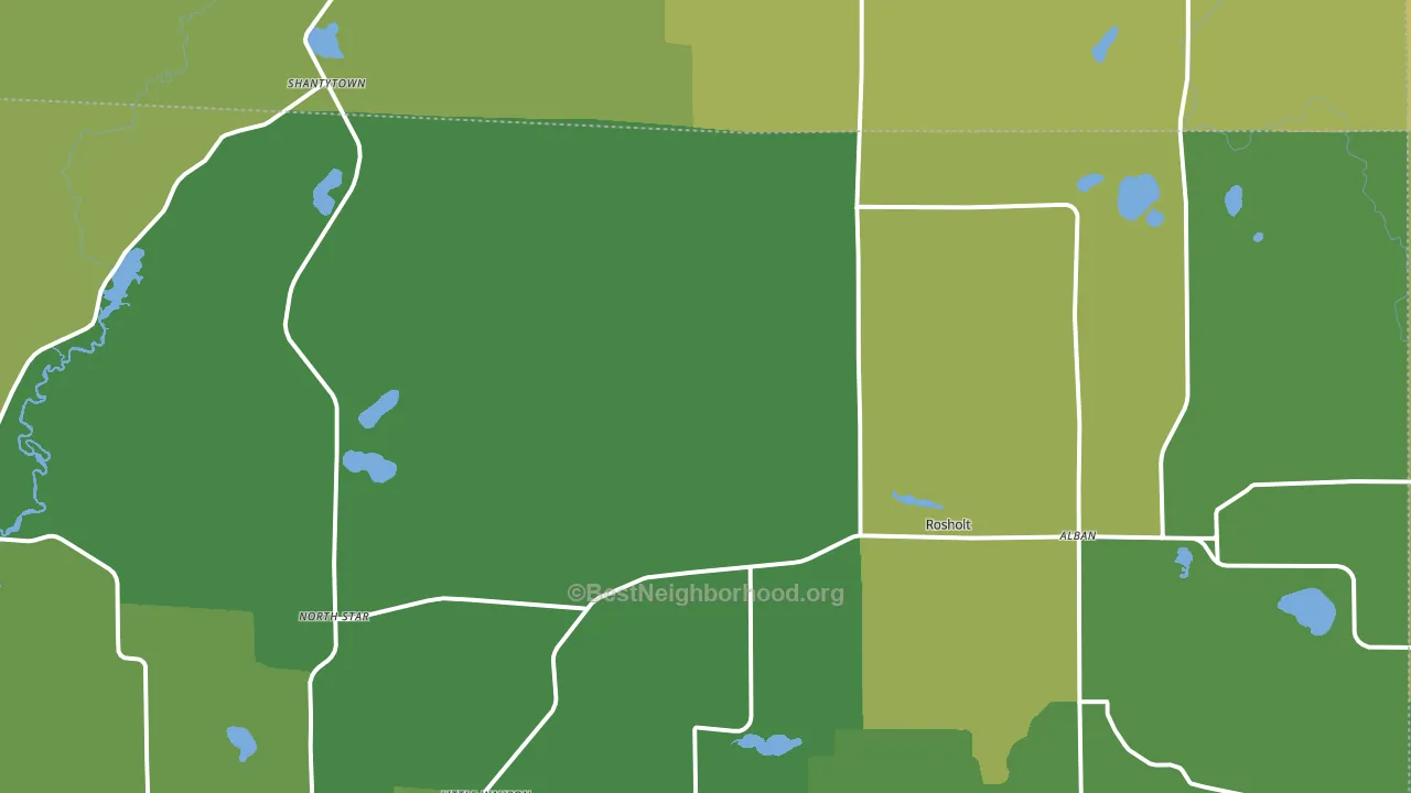 54473, WI block-group voter-turnout map