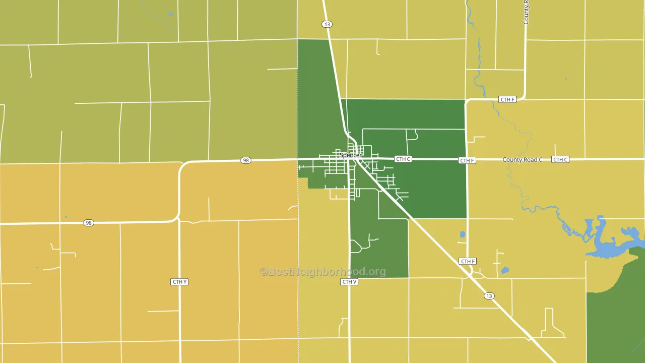 54479, WI block-group voter-turnout map