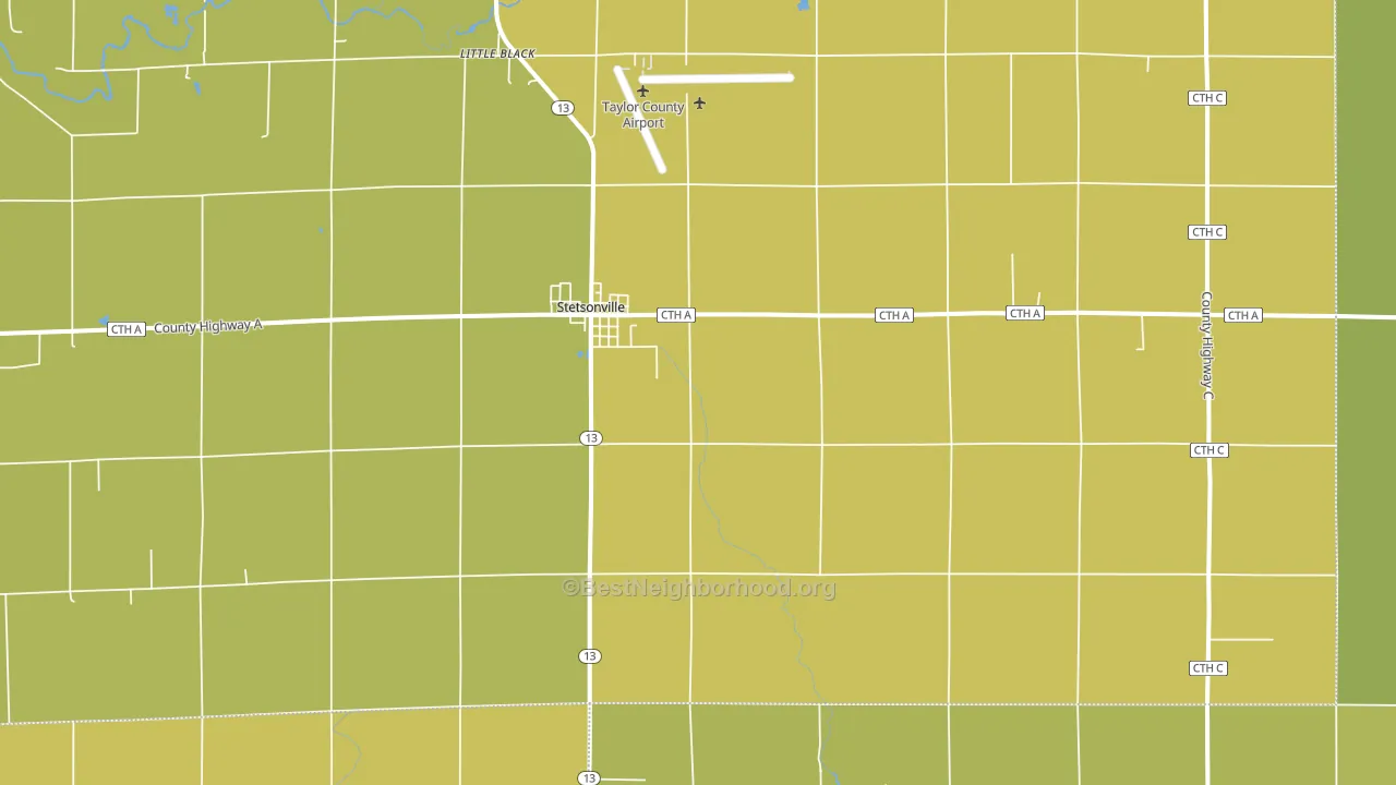 54480, WI block-group voter-turnout map