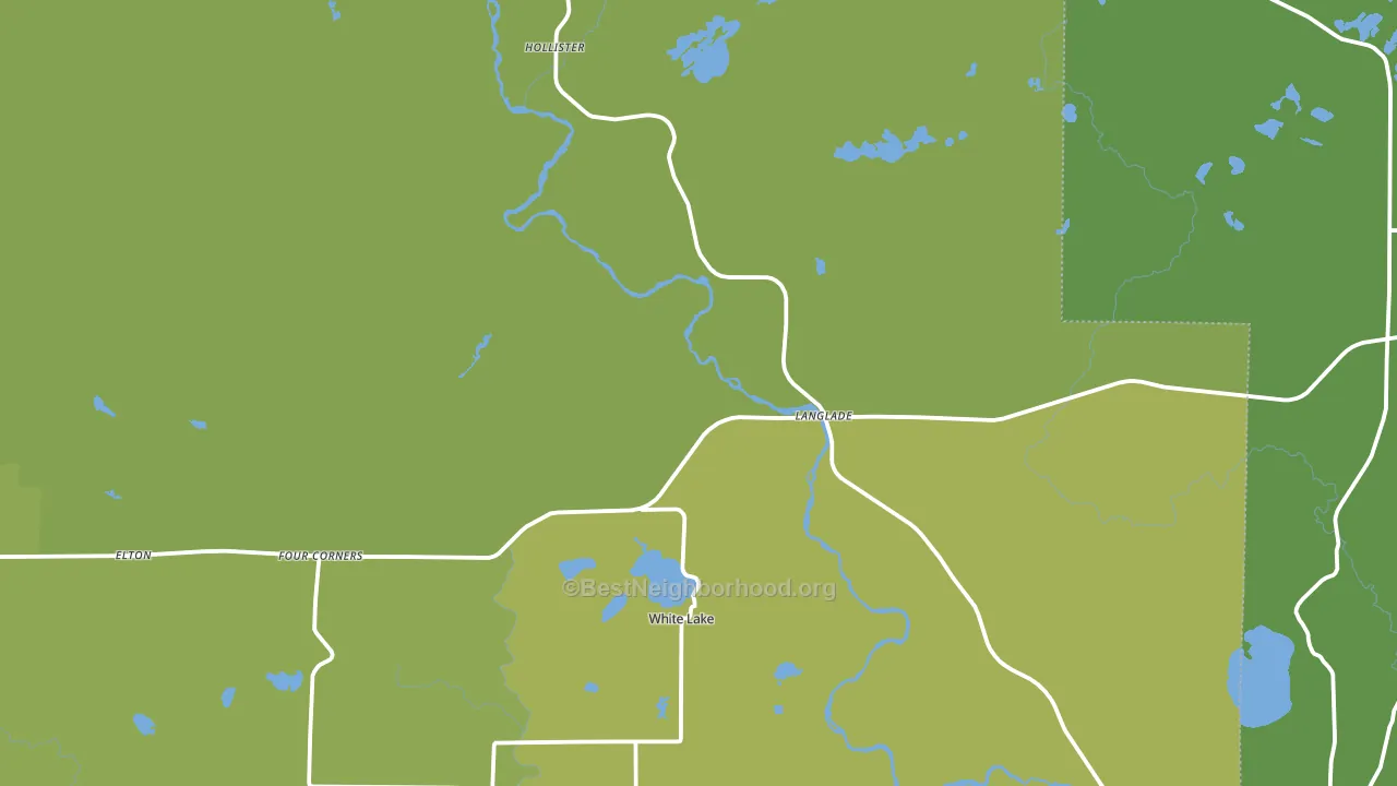 54491, WI block-group voter-turnout map