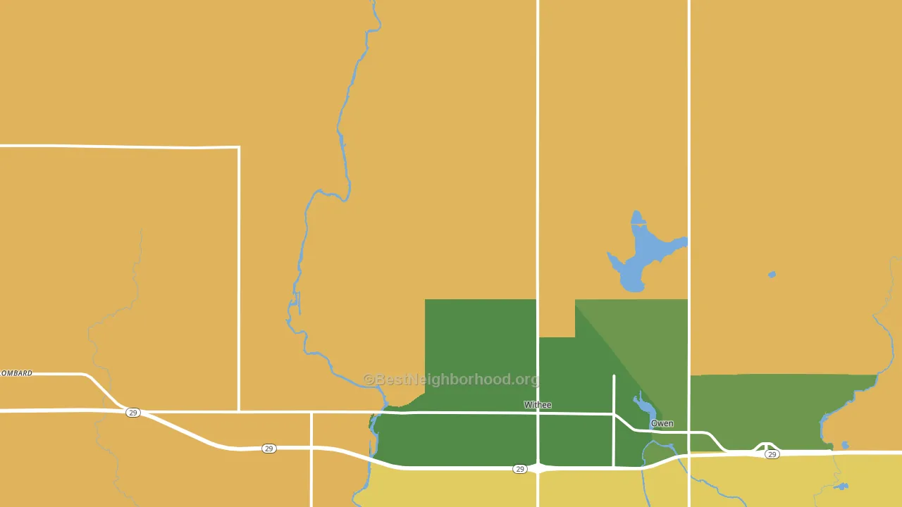 54498, WI block-group voter-turnout map