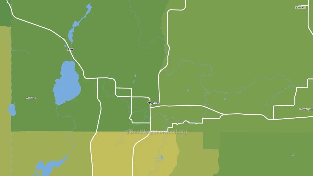 54511, WI block-group voter-turnout map