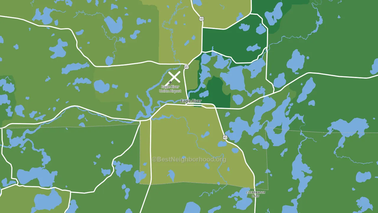 54521, WI block-group voter-turnout map