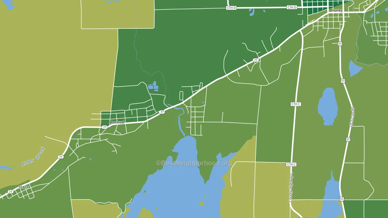 54525, WI block-group voter-turnout map