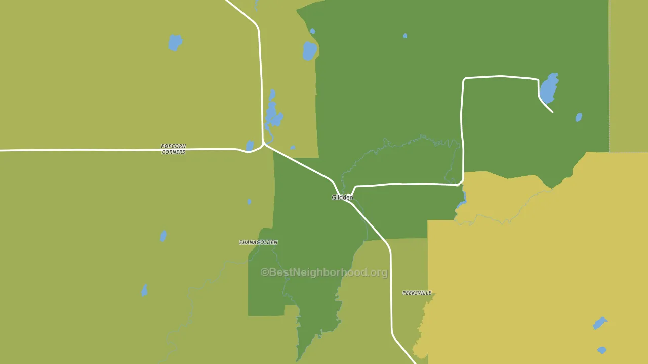 54527, WI block-group voter-turnout map