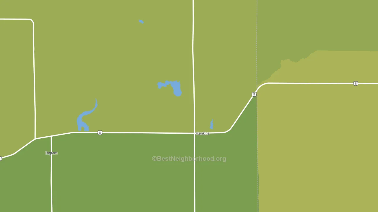 54530, WI block-group voter-turnout map