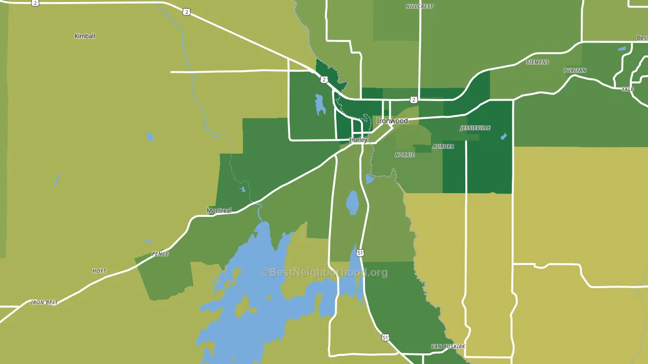 54534, WI block-group voter-turnout map