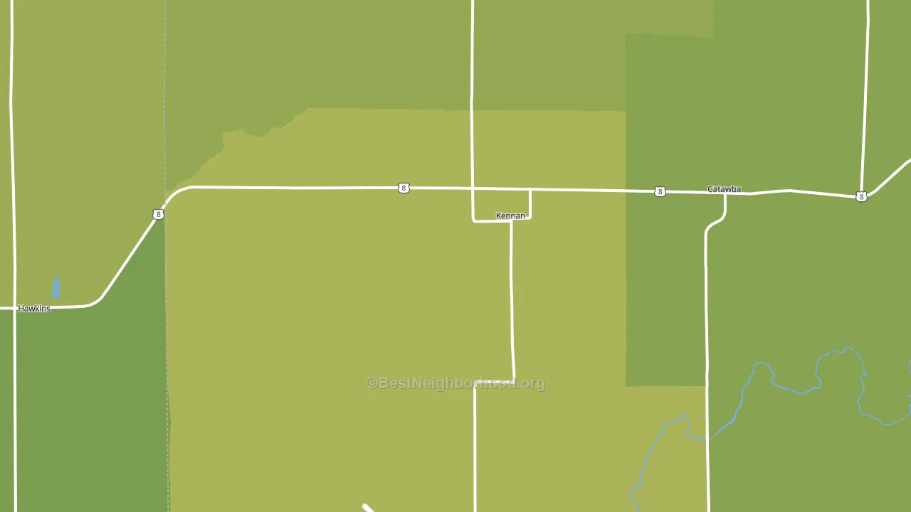 54537, WI block-group voter-turnout map