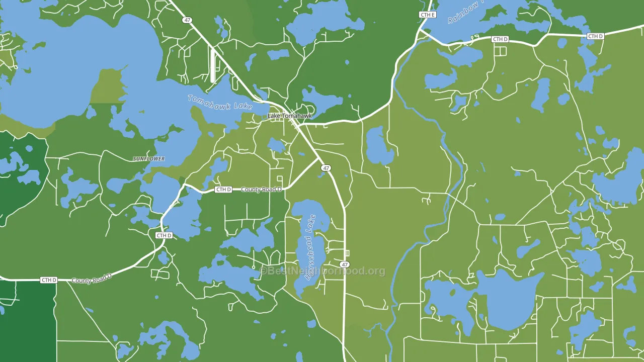 54539, WI block-group voter-turnout map