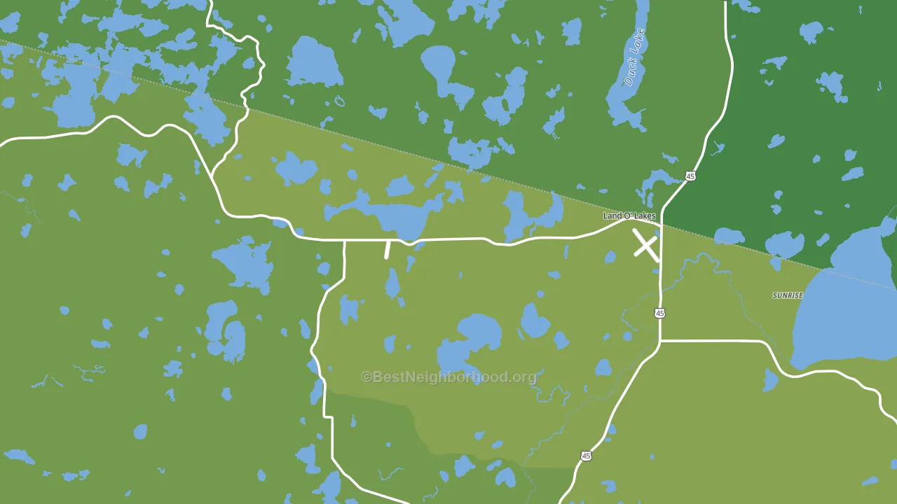 54540, WI block-group voter-turnout map