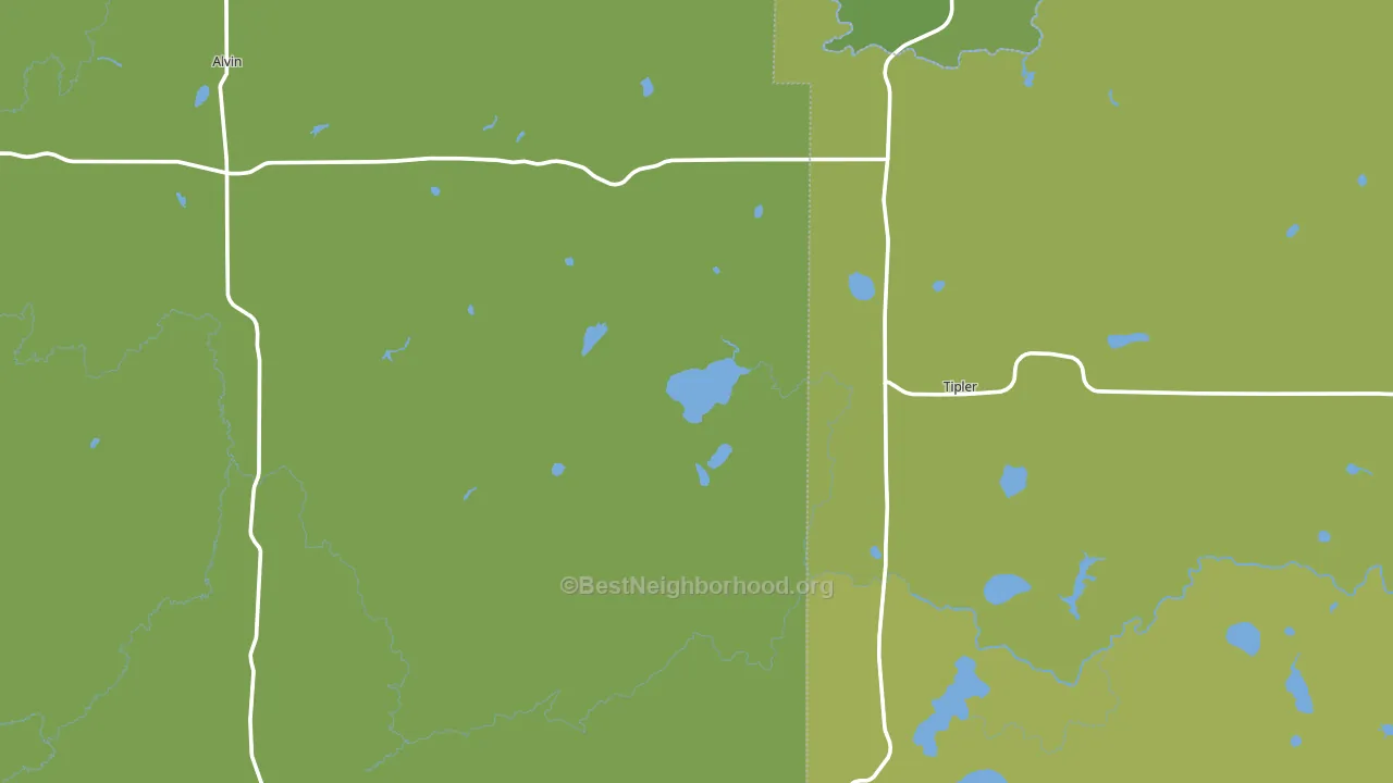 54542, WI block-group voter-turnout map