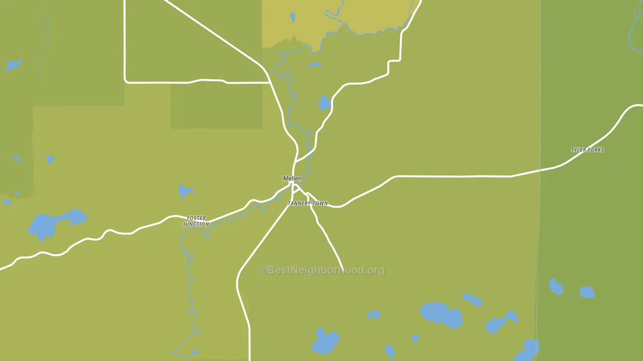 54546, WI block-group voter-turnout map