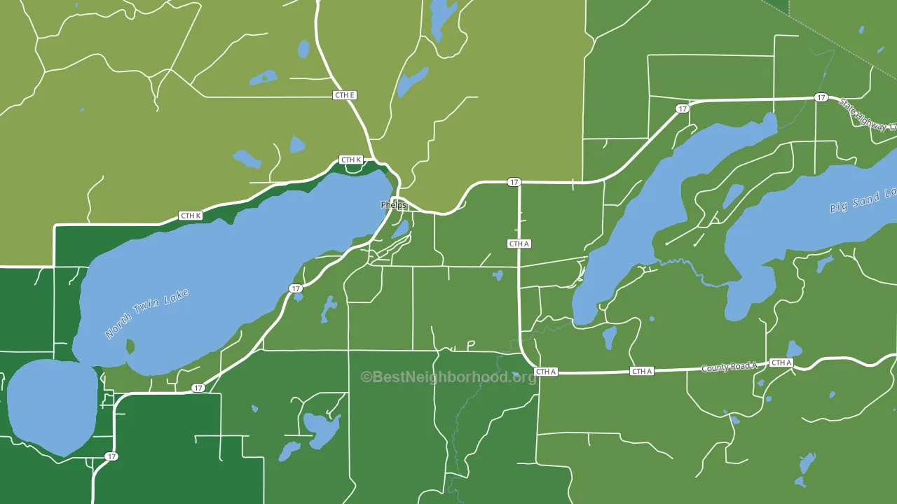 54554, WI block-group voter-turnout map