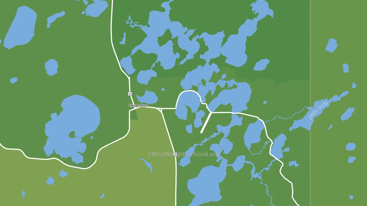 54562, WI block-group voter-turnout map