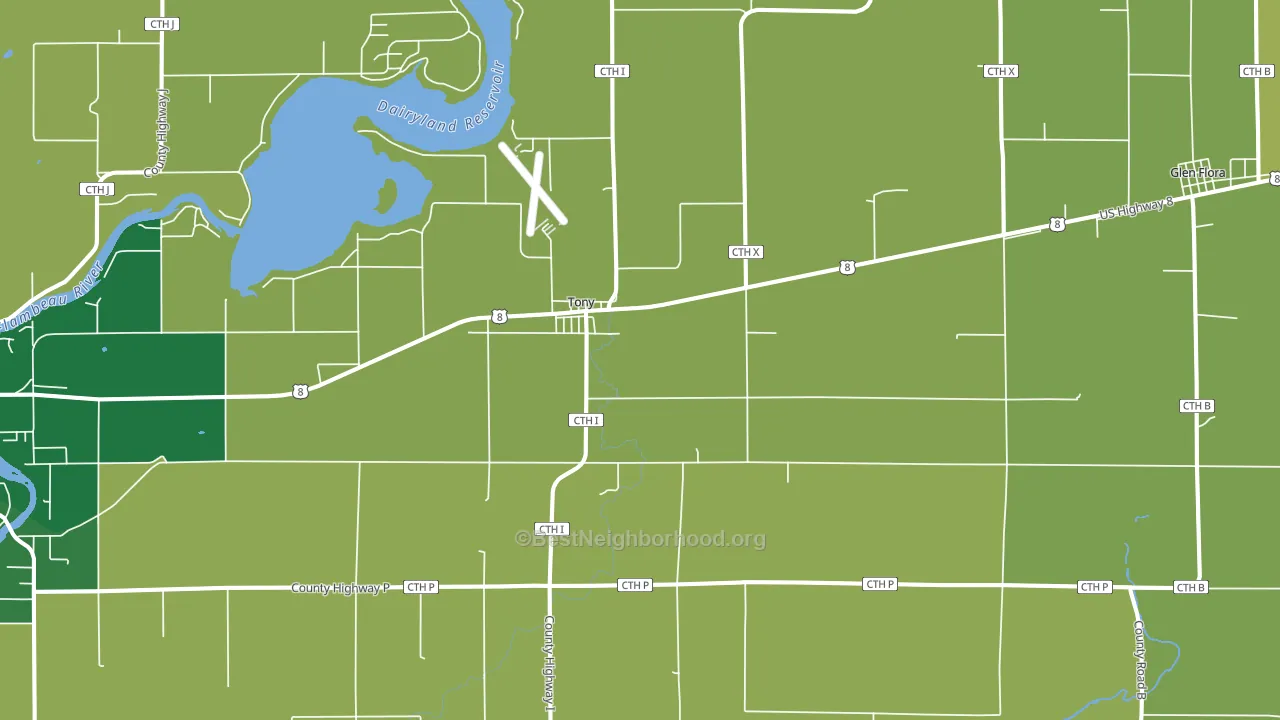 54563, WI block-group voter-turnout map