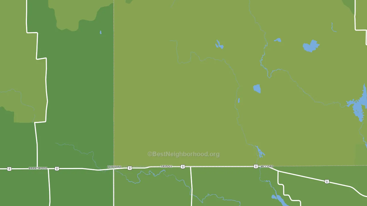 54564, WI block-group voter-turnout map